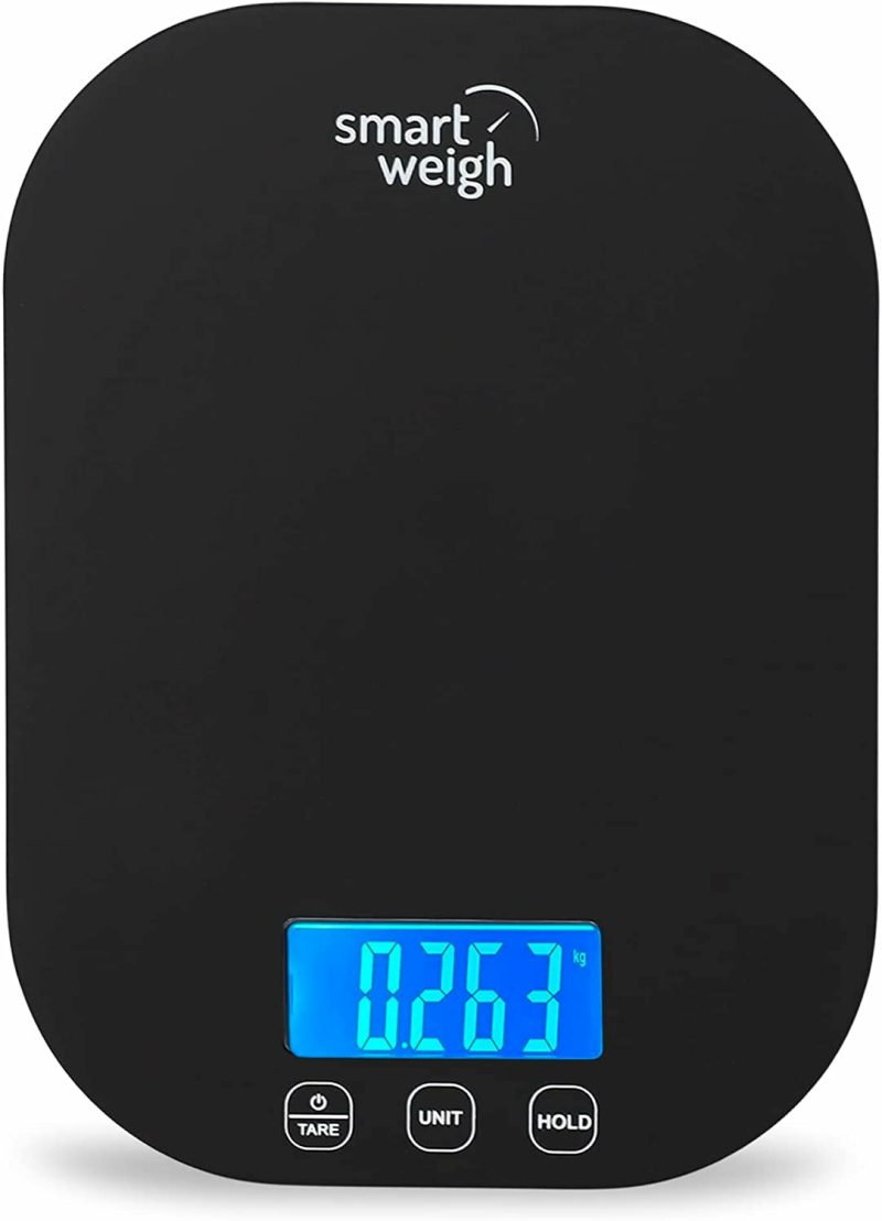 Kitchen & Dining |  Smart Weigh 11 Lb. Digital Kitchen Food Scale, Mechanical Accurate Weight Scale With 5-Unit Modes, Grams And Ounces For Weight Loss,Weighing Ingredients, Dieting, Keto Cooking , Meal Prep And Baking Home Decor & Cleaning black