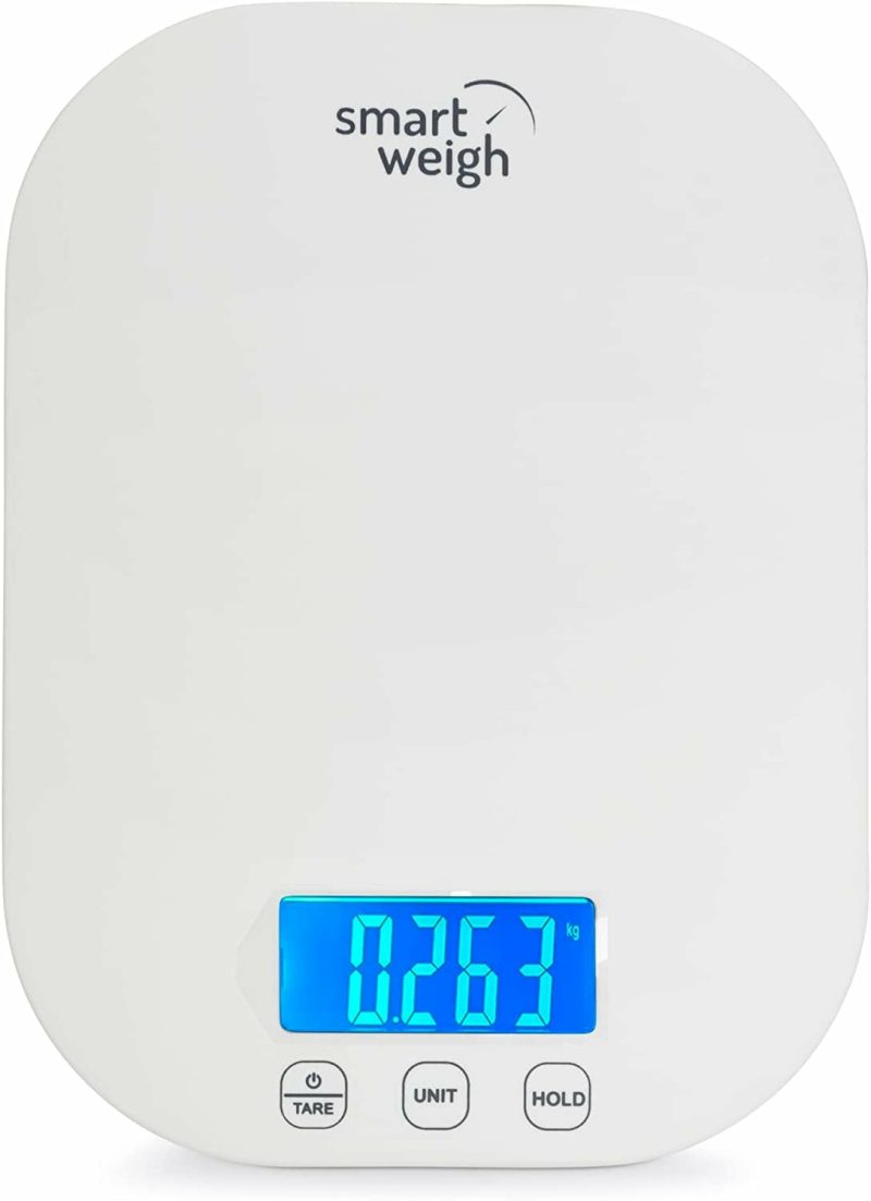 Kitchen & Dining |  Smart Weigh 11 Lb. Digital Kitchen Food Scale, Mechanical Accurate Weight Scale With 5-Unit Modes, Grams And Ounces For Weight Loss,Weighing Ingredients, Dieting, Keto Cooking , Meal Prep And Baking Home Decor & Cleaning black