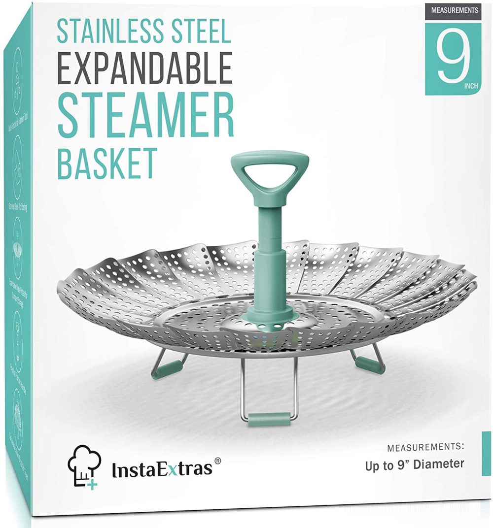 Kitchen & Dining |  Stainless Steel Expandable Steamer Basket – Collapsible Steam Cooking Insert For Steaming Food, Vegetable – Compatible With Instant Pot 3 6 8 Qt, Pressure Cooker, 5-9 Inch Adjustable Fits Any Size Pan Cookware Cookware