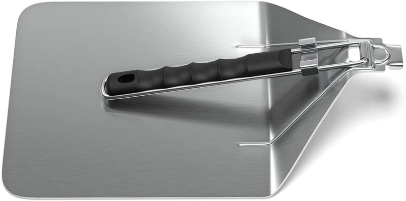 Kitchen & Dining |  Stainless Steel Folding Pizza Peel – For Professional, Pizzeria-Standard Results At Home – Kensington London Space-Saving, Ergonomic Handle, Corrosion-Resistant Metal Turning Paddle – 10 Inch Home Decor & Cleaning Kensington London