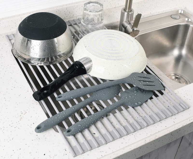 Kitchen & Dining |  Surpahs Over The Sink Multipurpose Roll-Up Dish Drying Rack Home Decor & Cleaning Kitchen & Dining