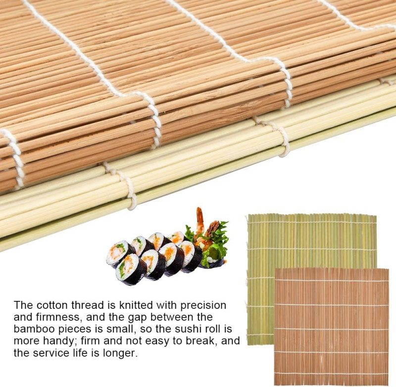 Kitchen & Dining |  Sushi Making Kit For Beginners, Sushi Maker Kit, Bamboo Mat Sushi, Including 2 Sushi Rolling Mats, 5 Pairs Of Chopsticks, 1 Wooden Spoon, 1 Sushi Knife, 1 Sushi Bowls, Beginner Sushi Kit Dining & Entertaining Dining & Entertaining