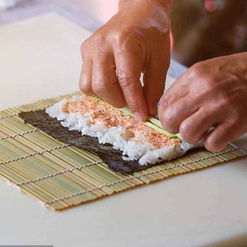 Kitchen & Dining |  Sushi Making Kit For Beginners, Sushi Maker Kit, Bamboo Mat Sushi, Including 2 Sushi Rolling Mats, 5 Pairs Of Chopsticks, 1 Wooden Spoon, 1 Sushi Knife, 1 Sushi Bowls, Beginner Sushi Kit Dining & Entertaining Dining & Entertaining