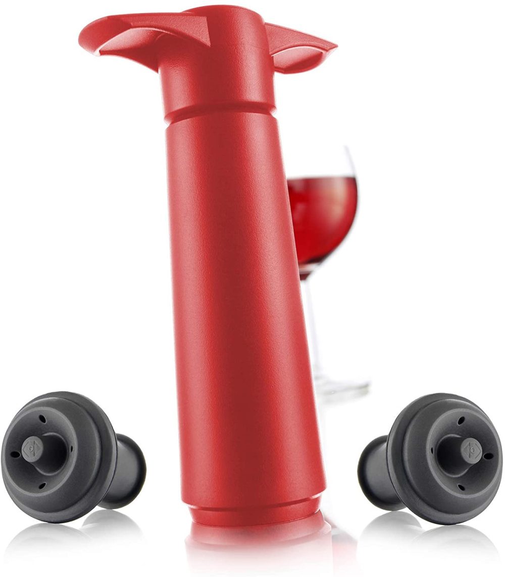 Kitchen & Dining |  The Original Vacu Vin Wine Saver With 2 Vacuum Stoppers, Red (Red), Standard (09816606) Home Decor & Cleaning Kitchen & Dining