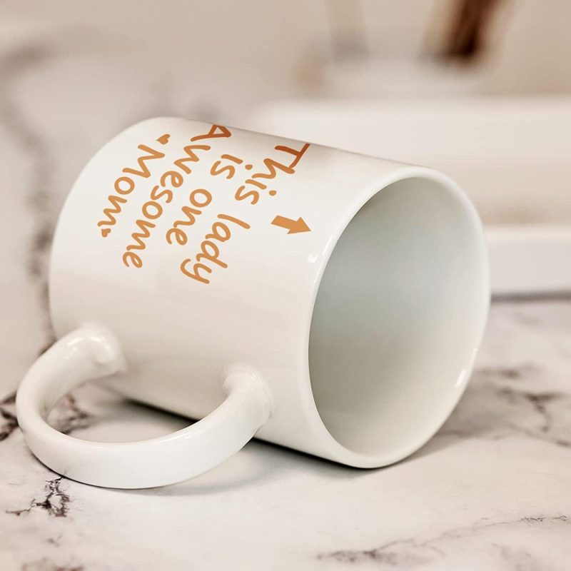 Kitchen & Dining |  This Lady Is One Awesome Mom Coffee Mug Awesome Mom Gifts Birthday Mothers Day Christmas Gifts For Mom From Daughter Son 11 Ounce Dining & Entertaining Dining & Entertaining