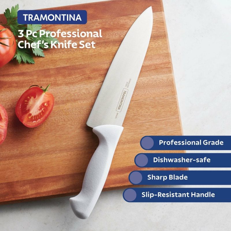 Kitchen & Dining |  Tramontina Pro-Series 3 Piece Chefs Knife Set Home Decor & Cleaning Kitchen & Dining