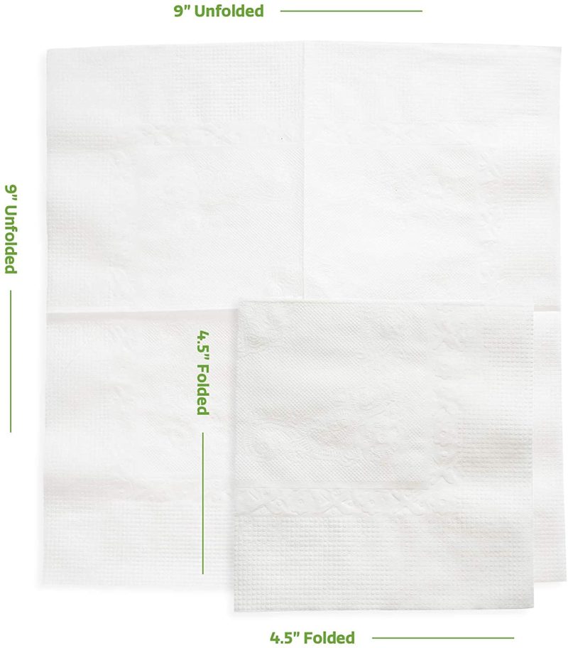 Kitchen & Dining |  White Beverage Napkins 1-Ply [1000 Pack], Bulk Cocktail Napkins, Restaurant Paper Napkins Bar Tools & Drinkware Bar Tools & Drinkware