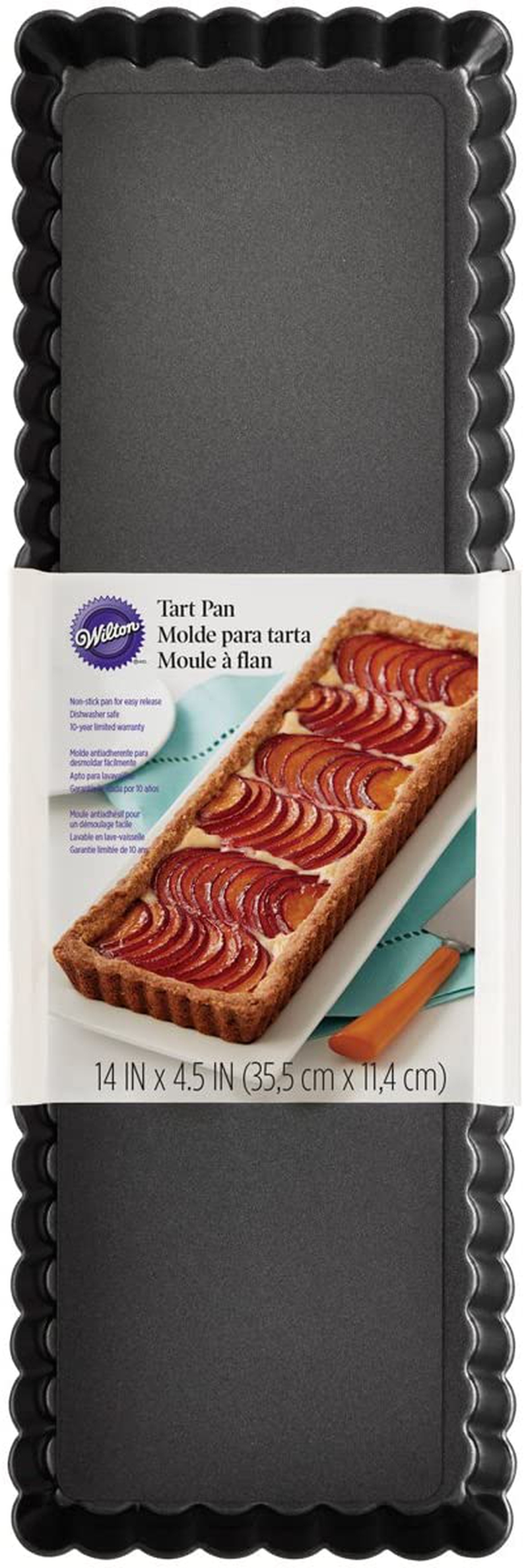 Kitchen & Dining |  Wilton Extra Long Non-Stick Tart And Quiche Pan, The Fluted Edges On Your Tarts And Quiches Will Add A Touch Of Flair, 14 X 4.5-Inch Bakeware Bakeware