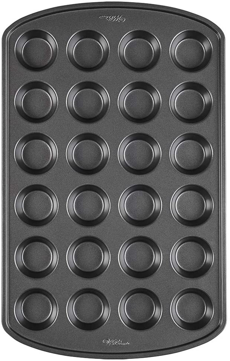 Kitchen & Dining |  Wilton Perfect Results Premium Non-Stick Mini Muffin Pan & Mini Cupcake Pan, 24-Cavity, Steel Bakeware Bakeware