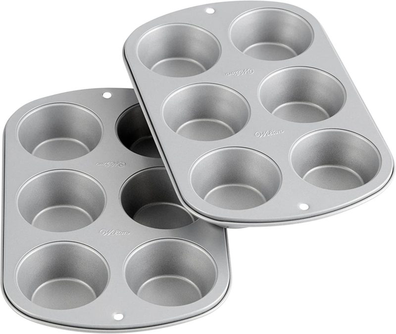 Kitchen & Dining |  Wilton Recipe Right Non-Stick 6-Cup Standard Muffin Pan, Set Of 2 Bakeware Bakeware