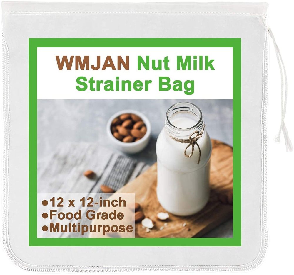 Kitchen Utensils & Gadgets |  100 Mesh – 1Pcs Nut Milk Strainer – Nutmilk Bag Filter For Wheat, Almonds, Soybean – 12 X 12-Inch Nut Bags For Straining – Ideal For Homemade Nutmilk, Juices, Cold Brew – Durable Food Grade Nylon Mesh Home Decor & Cleaning Kitchen & Dining