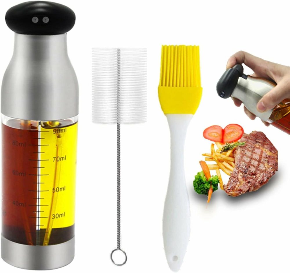 Kitchen Utensils & Gadgets |  2 In 1 Olive Oil Mist Spray Bottle Home Decor & Cleaning Kitchen & Dining