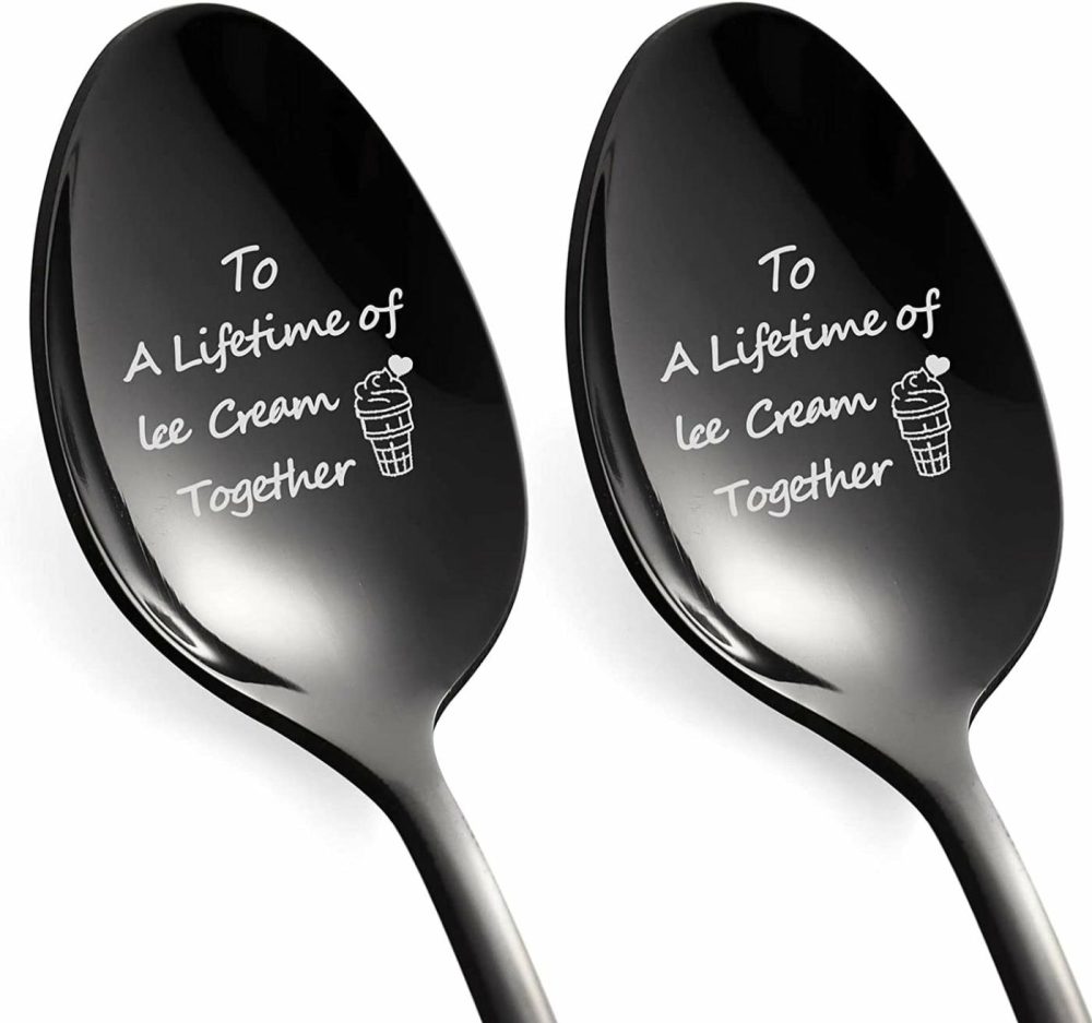 Kitchen Utensils & Gadgets |  2 Piece His And Hers Gifts Ice Cream Spoon Home Decor & Cleaning BUBERO