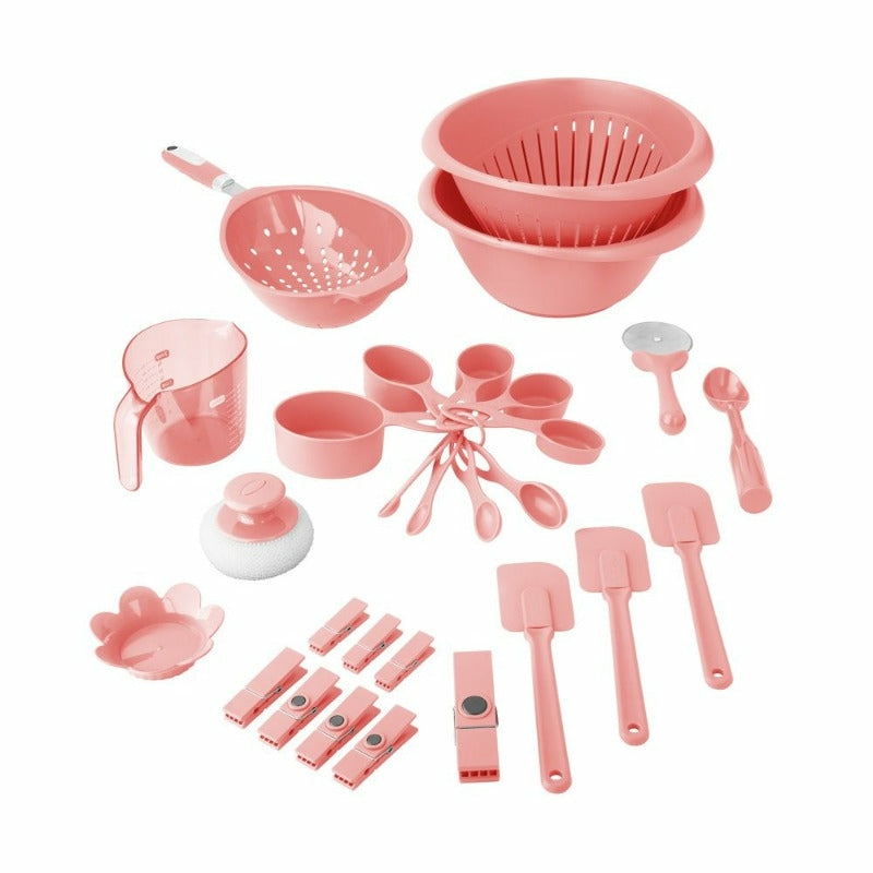 Kitchen Utensils & Gadgets |  28-Piece Plastic Kitchen Tools And Gadgets Set Home Decor & Cleaning Bradshaw