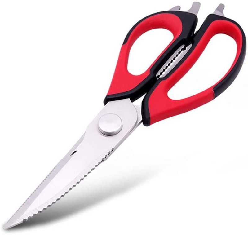 Kitchen Utensils & Gadgets |  6 Function Kitchen Scissors Shears For Chef Detachable With Magnetic Holder Cutlery & Knife Accessories Cutlery & Knife Accessories