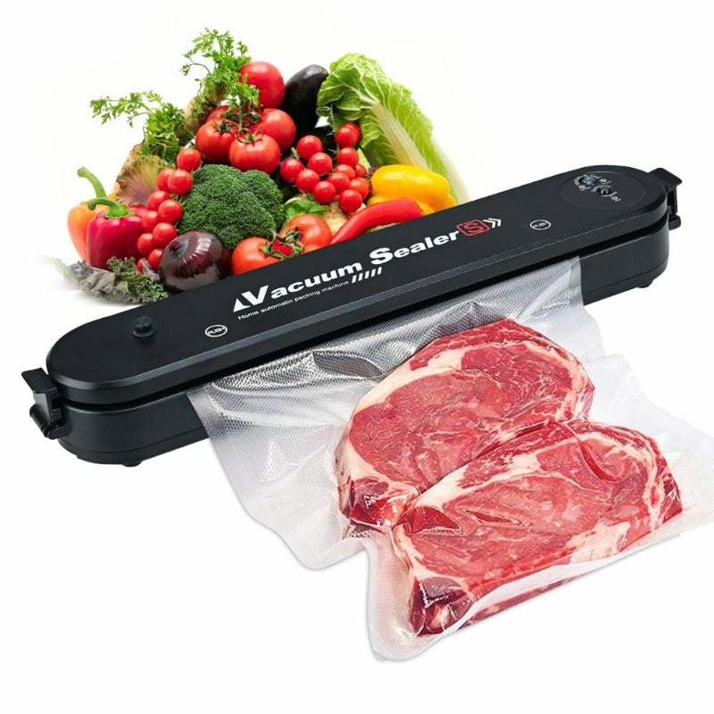 Kitchen Utensils & Gadgets |  Food Saver Vacuum Sealer Machine – Moisture Proof Auto Food Sealer With 15 Vacuum Sealer Bags Home Decor & Cleaning Kitchen & Dining