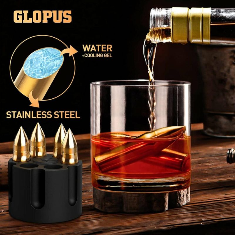 Kitchen Utensils & Gadgets |  Gifts For Men Dad Husband Father’s Day, Whiskey Stones, Unique Anniversary Birthday Gift Ideas For Him Boyfriend, Man Cave Stuff Cool Gadgets Retirement Bourbon Presents For Uncle Grandpa Home Decor & Cleaning GLOPUS