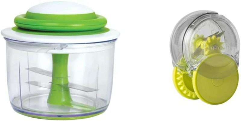 Kitchen Utensils & Gadgets |  Hand-Powered Food Chopper, Set Of 1, Cherry Home Decor & Cleaning Arugula