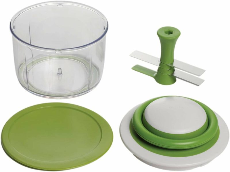 Kitchen Utensils & Gadgets |  Hand-Powered Food Chopper, Set Of 1, Cherry Home Decor & Cleaning Arugula