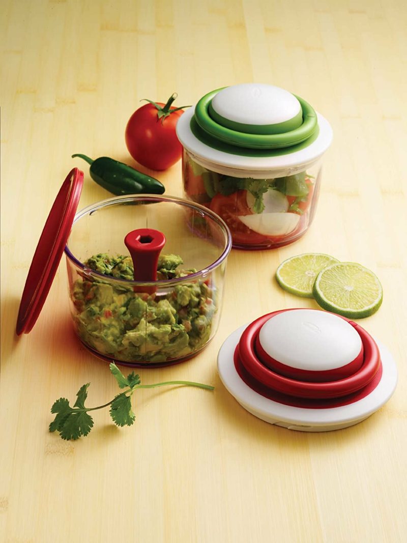 Kitchen Utensils & Gadgets |  Hand-Powered Food Chopper, Set Of 1, Cherry Home Decor & Cleaning Arugula