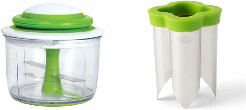 Kitchen Utensils & Gadgets |  Hand-Powered Food Chopper, Set Of 1, Cherry Home Decor & Cleaning Arugula