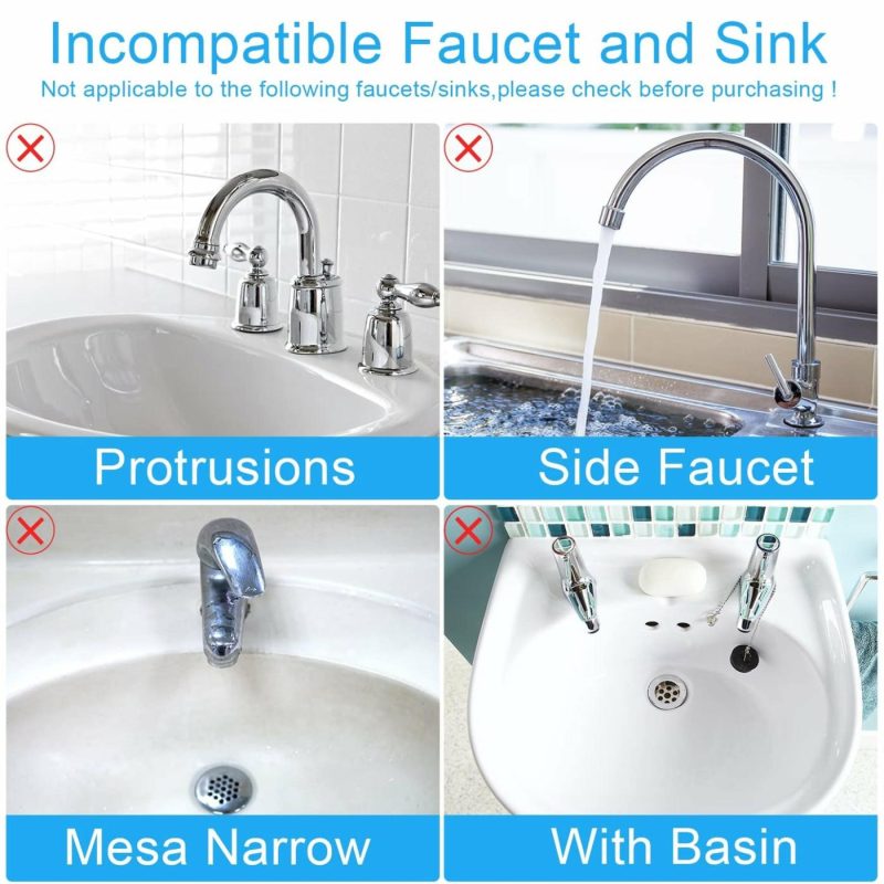 Kitchen Utensils & Gadgets |  Kitchen Sink Faucet Splash Guard Home Decor & Cleaning black