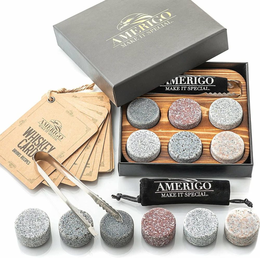 Kitchen Utensils & Gadgets |  Luxury Whiskey Stones Gift Set Home Decor & Cleaning Amerigo