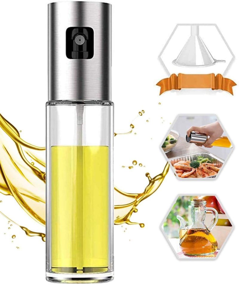 Kitchen Utensils & Gadgets |  Puzmug Oil Sprayer For Cooking, 100Ml Oil Spray Bottle Versatile Glass For Cooking, Baking, Roasting, Grilling Home Decor & Cleaning Kitchen & Dining