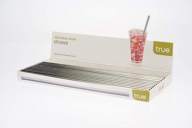 Kitchen Utensils & Gadgets |  True Stainless Steel Straw, One Size, Silver Home Decor & Cleaning 1