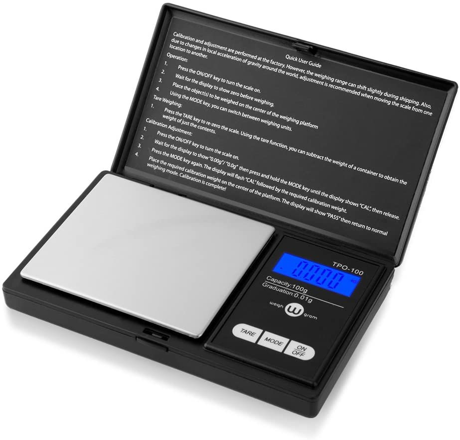 Kitchen Utensils & Gadgets |  Weigh Gram Scale Digital Pocket Scale,100G By 0.01G,Digital Grams Scale, Food Scale, Jewelry Scale Black, Kitchen Scale 100G(Top-100) Home Decor & Cleaning Kitchen & Dining