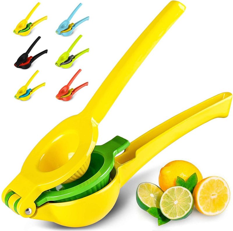 Kitchen Utensils & Gadgets |  Zulay Premium Quality Metal Lemon Lime Squeezer – Manual Citrus Press Juicer Home Decor & Cleaning Aspen Gold & Princess Blue