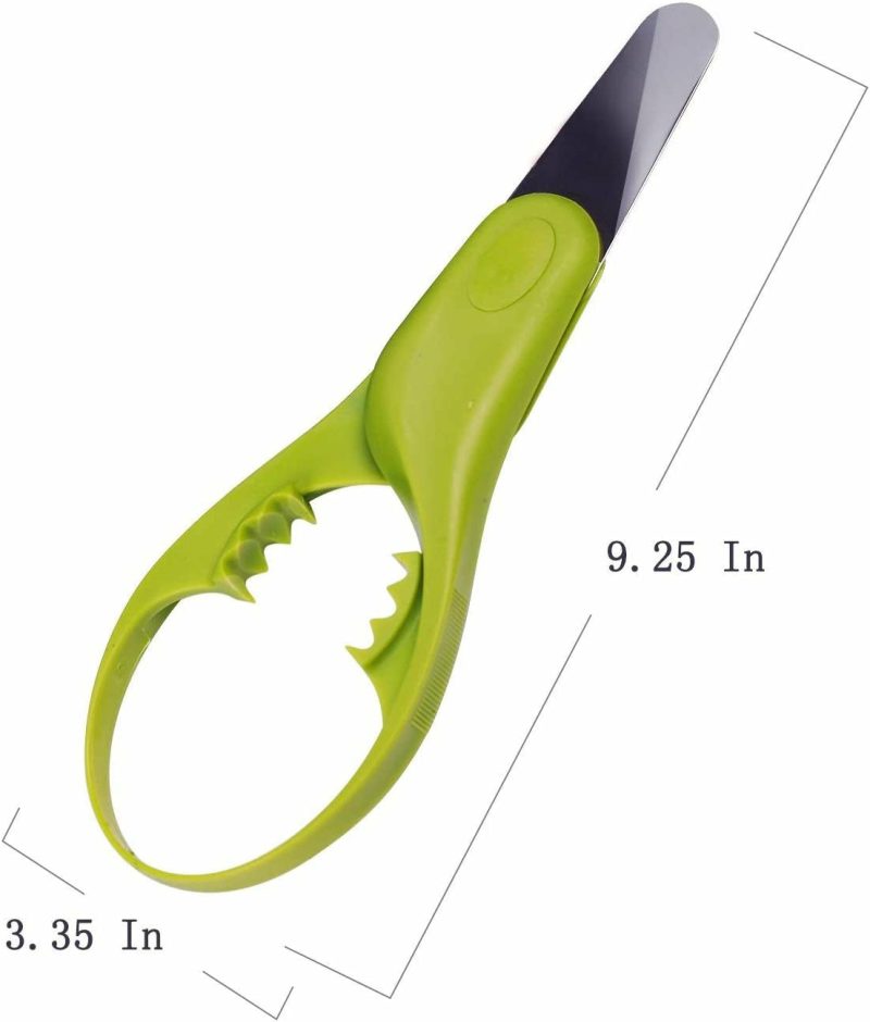 Kitchen Utensils & Gadgets |  Avocado Slicer,Avocado Tool 3In1 Avocado Slicer Kamizen Stainless Steel Safety Blade For Avocado And Multifunction Fruit Cutter,Green-Slicer 9.2"X3.3"X0.8" Men,Women And Children(1-Pack) Home Decor & Cleaning Accessory USA