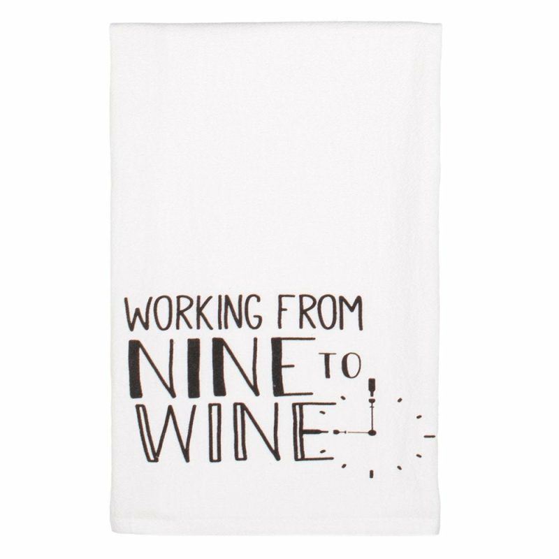 Kitchen & Dining |  7 Piece Set  "Wine Not Have Fun" Flour Sack Kitchen Towel Home Decor & Cleaning JVS Export