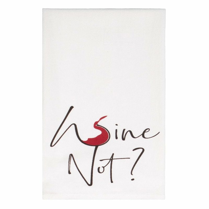 Kitchen & Dining |  7 Piece Set  "Wine Not Have Fun" Flour Sack Kitchen Towel Home Decor & Cleaning JVS Export