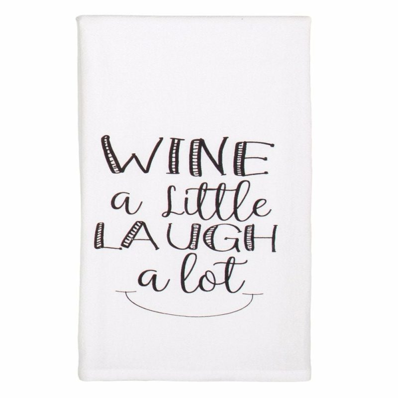 Kitchen & Dining |  7 Piece Set  "Wine Not Have Fun" Flour Sack Kitchen Towel Home Decor & Cleaning JVS Export