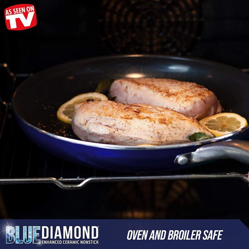 Kitchen & Dining |  Blue Diamond Cookware Ceramic Nonstick Frying Pan, 8" Cookware Blue Diamond Cookware