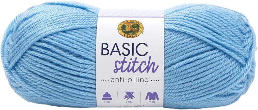 Knitting & Crochet |  Lion Brand Yarn Company Yarn Basic Stitch An Frost Arts, Crafts & Sewing Baby Blue