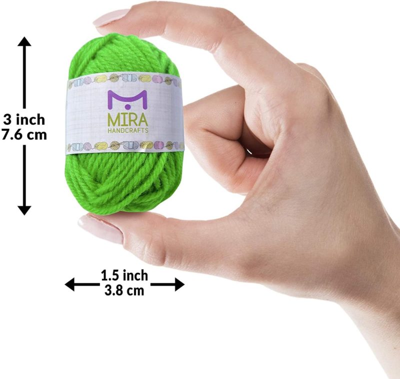 Knitting & Crochet |  Mira Handcrafts 24 Acrylic Yarn Skeins Total Of 525 Yards Craft Yarn For Knitting And Crochet Arts, Crafts & Sewing Knitting & Crochet