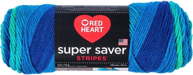 Knitting & Crochet |  Red Heart Super Saver Yarn Arts, Crafts & Sewing Bright Stripe