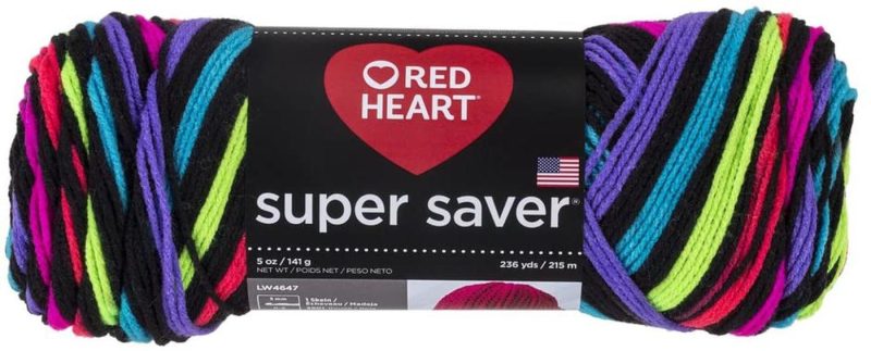 Knitting & Crochet |  Red Heart Super Saver Yarn Arts, Crafts & Sewing Bright Stripe