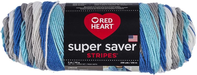 Knitting & Crochet |  Red Heart Super Saver Yarn Arts, Crafts & Sewing Bright Stripe