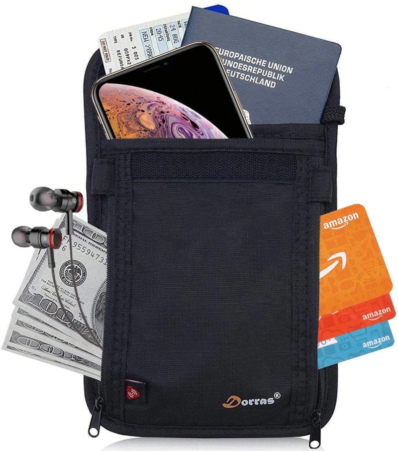 Luggage Accessories |  Neck Wallet Travel Neck Pouch With Rfid Blocking – Family Passport Holder For & Men Luggage Dorras