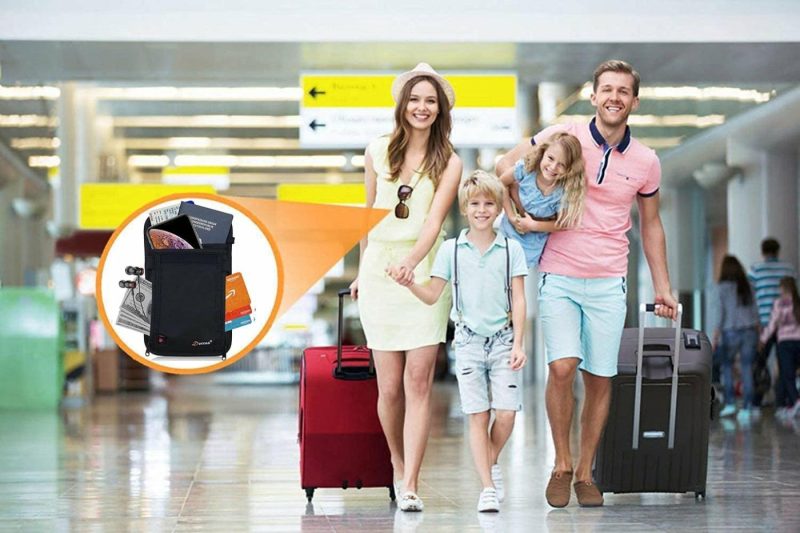 Luggage Accessories |  Neck Wallet Travel Neck Pouch With Rfid Blocking – Family Passport Holder For & Men Luggage Dorras