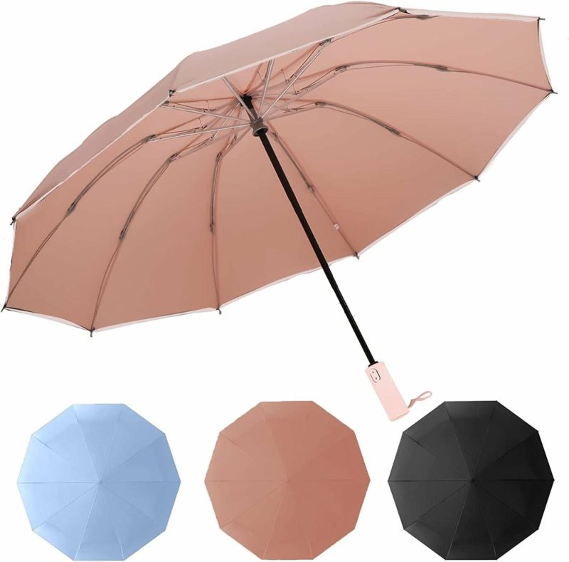 Luggage |  Automatic Open And Close Reverse Umbrella Luggage Hazy Pink