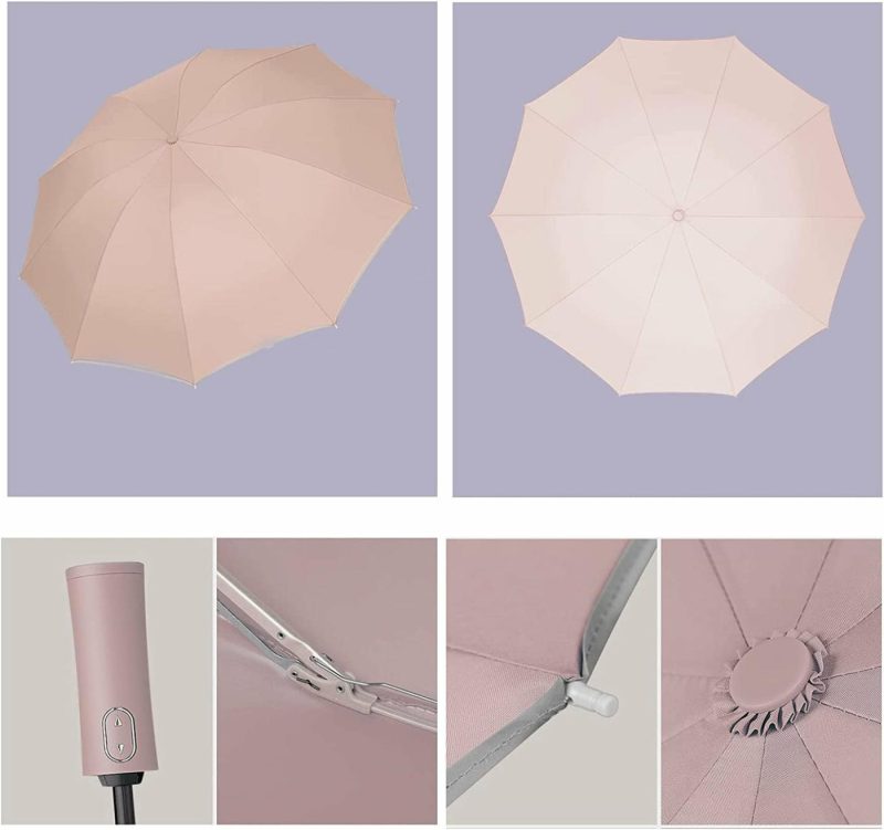 Luggage |  Automatic Open And Close Reverse Umbrella Luggage Hazy Pink