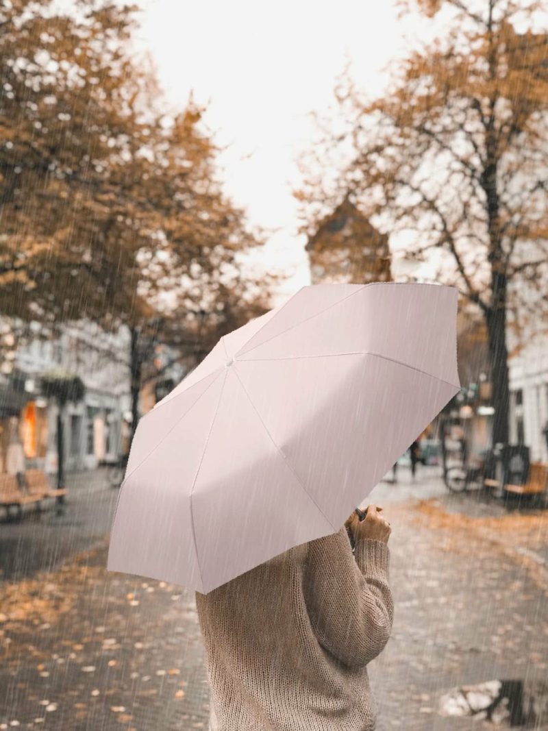 Luggage |  Automatic Open And Close Reverse Umbrella Luggage Hazy Pink