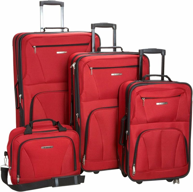 Luggage |  Rockland  4-Piece Journey Softside Upright Luggage Set (14/19/24/28) Luggage black