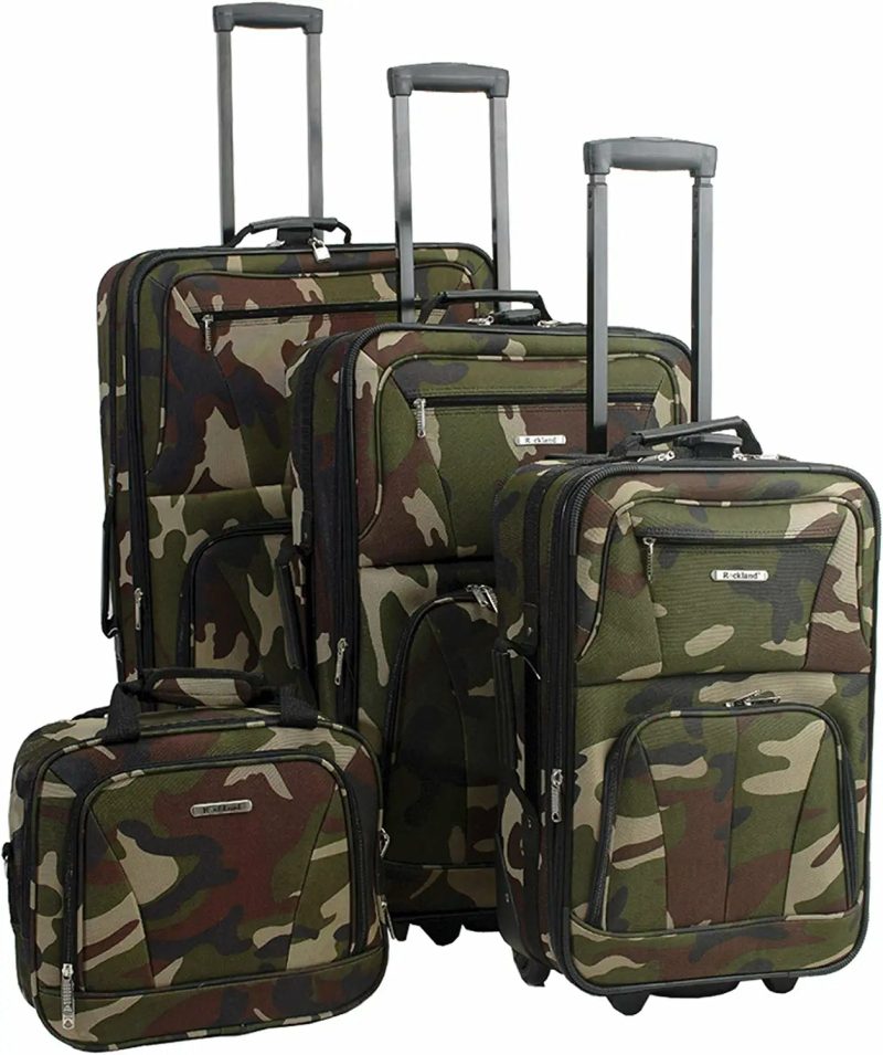 Luggage |  Rockland  4-Piece Journey Softside Upright Luggage Set (14/19/24/28) Luggage black