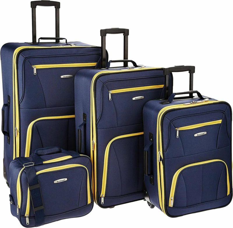 Luggage |  Rockland  4-Piece Journey Softside Upright Luggage Set (14/19/24/28) Luggage black