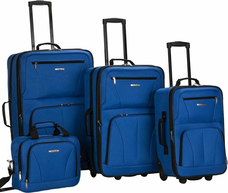 Luggage |  Rockland  4-Piece Journey Softside Upright Luggage Set (14/19/24/28) Luggage black